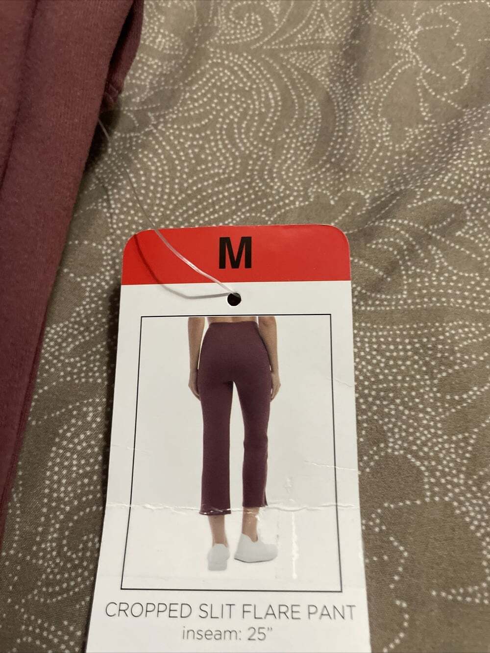 Jockey Woman's Yoga Capri Cropped Slit Flare Pants, Nocturne, Size M - Picture 2 of 2